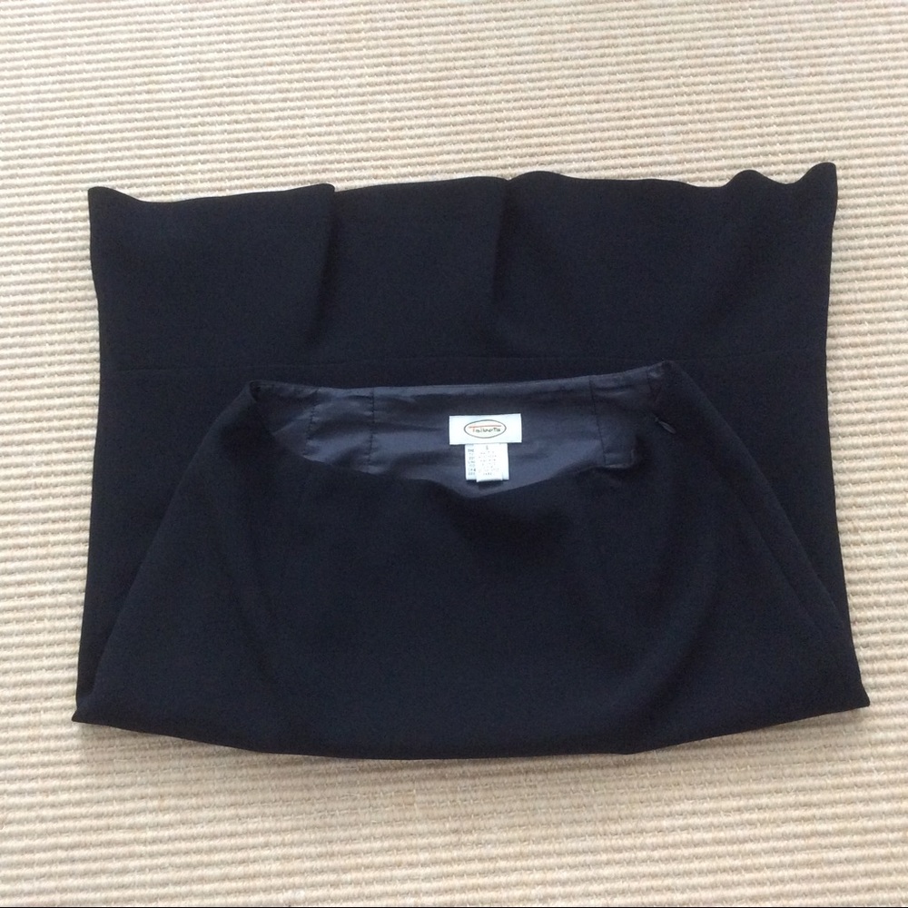 Talbots Black Skirt w/ Back Ruffle - Size 8